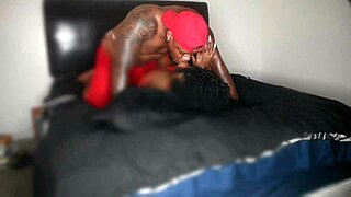 Sexy Ebony BBW Cheating Hotwife In Lingerie Makes BBC Cum Multiple Times And Gets A Creampie