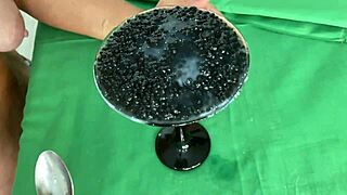 Mature Milf with Saggy Tits Milks Monster Cock in Food Fetish