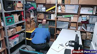 Busty Redhead Shoplifter Is Caught And Deeply Rammed By Store Officer