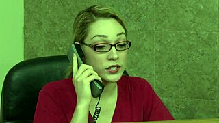 misty stone in examination room scene