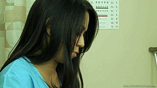misty stone in examination room scene