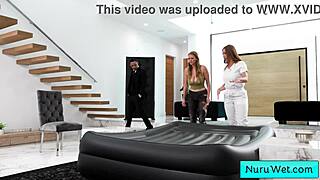 Two Busty Natural Masseuses Enjoy Wet Nuru Massage While Client Watch Them - Skylar Snow Donny Sins Jasmine Daze