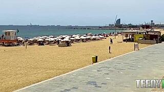 perfect tits spotted at a barcelona nude beach apra shay don mulatito