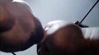 african teen 18+ slobbering on my dick with her phat cock sucking lips