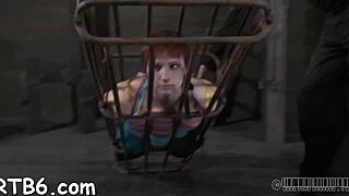 Look at these four beauties trapped in the petite cage, ready for rough fucking