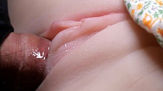 Close-Up Sex with Shaved Pussy and Anal Double Penetration