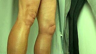 Public masturbation in dressing room booth