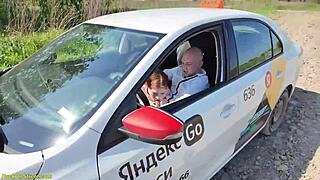 First public anal sex with crazy taxi driver