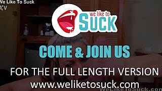 amateur blonde sucks cock teasingly