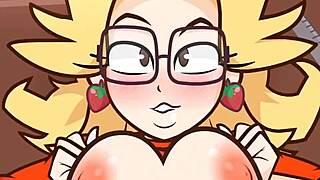 Is that sexy blonde teacher tempting you with her tits and pussy?