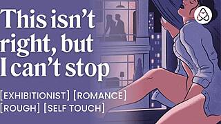 Intriguing voyeur scene of masturbation