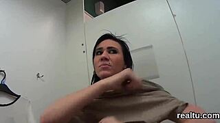 adorable czech nympho was seduced in the mall and pounded in pov