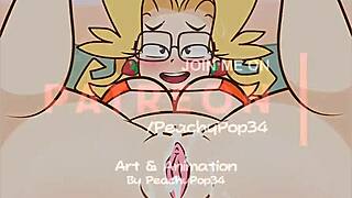 Is that sexy blonde teacher tempting you with her tits and pussy?