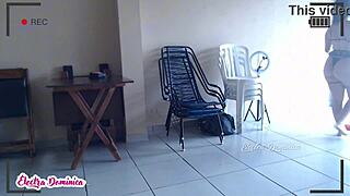 This Sexy Waitress Serves in the Bar