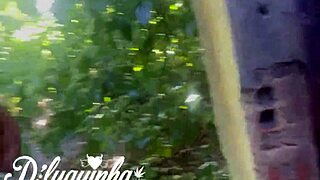 Naughty woman gets fucked in risky public spot almost caught