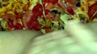 Arabic Teen's Food Fetish Masturbation