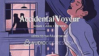 Intriguing voyeur scene of masturbation