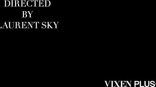 Vixen Plus Stunning Blonde Amber Engages in Intense Goodbye Sex Including Riding and Blowjob