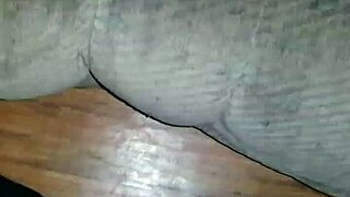 My girlfriend, feeling horny, eagerly sucks my black cock in our amateur homemade session