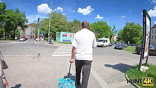 Young Lovers Can't Leave City, So Girl Gets Fucked!