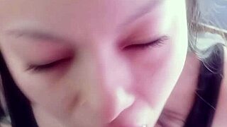 delicious homemade blowjob she has a great deep throat