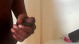 Big Black Cock Cum Masturbation Session