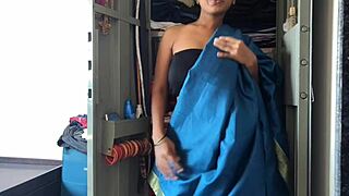 Desi Maid Cleaning Cupboard Gets Fucked By Master Hard.