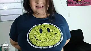 Chubby brunette amateur gets dripping pussy licked and fucked deep