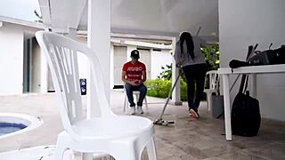 My boss helps me out of the pool and convinces me to fuck him laluceroficial