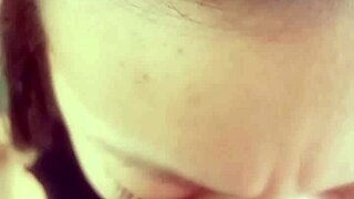 delicious homemade blowjob she has a great deep throat