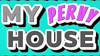 danielle renae runs into bathroom for hot riding and fucking