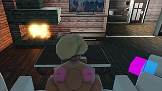 Bbw with big tits gets pampered then pleased in roblox