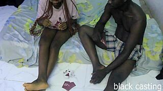 Who Game Fuck Me 001 - Skinny Girl With Saggy Tits Gets Cum On Tits