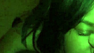 ebony freak gets sloppy facial from big black cock