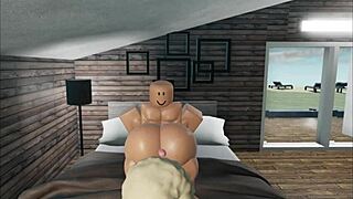 Bbw with big tits gets pampered then pleased in roblox