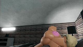 Bbw with big tits gets pampered then pleased in roblox