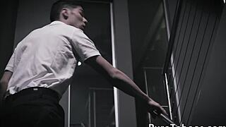 filthy babe seduces teen guy