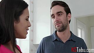 Naughty autumn falls with massive tits pounded