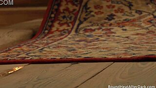 Busty lesbian slave fingering herself and orgasming while thinking of madame