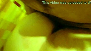 new victim moans deliciously on the bed with wet pussy.