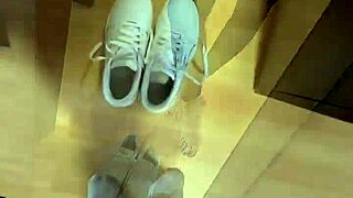 good morning barfoot feet fetish of girl smelly socks