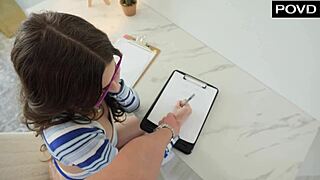 College Slut Wants To Skip Studying To Play With Her Tutors Cock