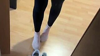 good morning barfoot feet fetish of girl smelly socks