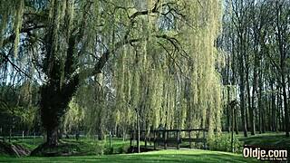 Fat old man licks young pussy and fucks teen hard