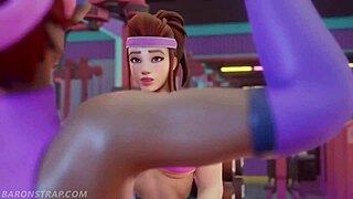 Sombra and Brigitte say: Naughty workout involving face sitting and tits