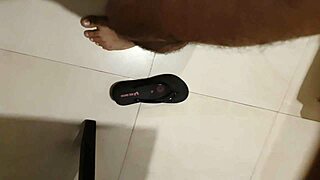 new victim moans deliciously on the bed with wet pussy.