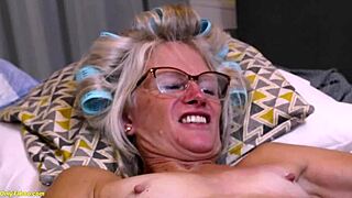 Skinny Mature Woman Squirts During Rough Anal Scene