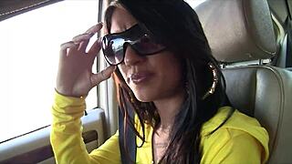 a woman masturbates alone on the toilet before sucking a big cock through the gloryhole