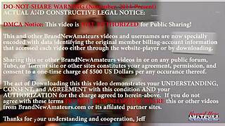 Horny brunette toys pussy and blows