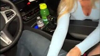 big tit blonde fucks uber driver for ride, asks creampie 😏